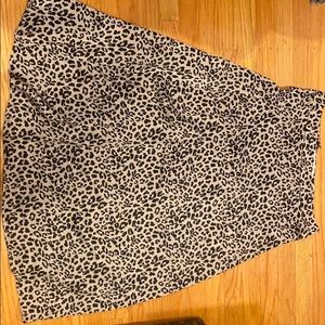 MANGO leopard skirt